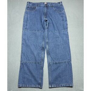 Sliders Motorcycle Riding Jeans Mens 36x30 Blue Denim Reinforced Gorpcore